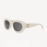 Triomphe Sunglasses - Shiny White