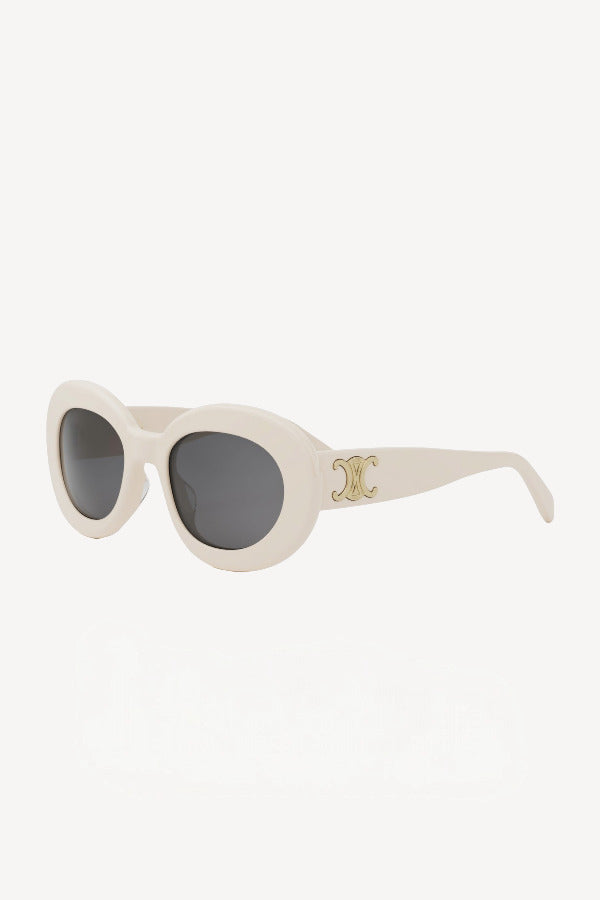 Triomphe Sunglasses - Shiny White