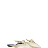 Lanvin Flat Mule Bow in Leather