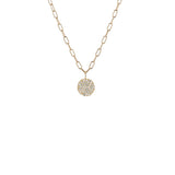 Ali Grace Large Round Gold & Pavé Diamond Charm