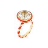 Alice Cicolini 14K YG Memphis Round Ring with White Topaz