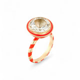 Alice Cicolini 14K YG Memphis Round Ring with White Topaz