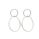 Ali Grace Sterling Silver Double Loop Earrings