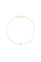 18K Yellow Gold Mini Cross Bracelet