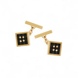 Ileana Makri Onyx Button Cufflinks