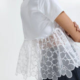 Cecilie Bahnsen Connie Jersey Peplum T-Shirt