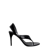 Alaia Black Infradito Sandals in Leather