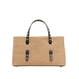 Alaia Natural La Mina E/W 25 Straw Bag