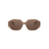 Celine Bold 3 Dots Sunglasses in Shiny Brown