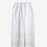 Dosa Rice Patched Pants with Blue Line