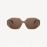 Bold 3 Dots Sunglasses - Shiny Brown