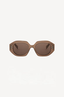 Bold 3 Dots Sunglasses - Shiny Brown