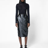 Vinyl Pencil Skirt
