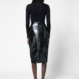 Vinyl Pencil Skirt