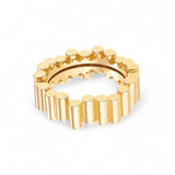 Viltier 18K Yellow Gold Medium Edge Ring