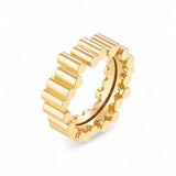 Viltier 18K Yellow Gold Medium Edge Ring