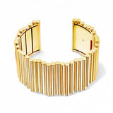 Viltier 18K Yellow Gold Edge Cuff