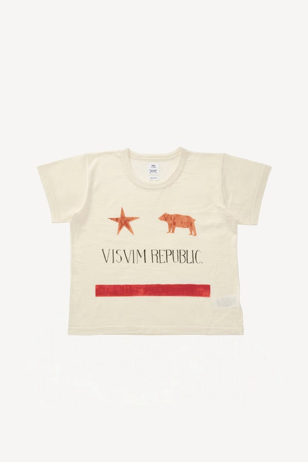 Front view of white caree ss tee on white background, with no model shown.