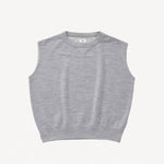 Font view of grey carree sl sweat top on white background, with no models shown.