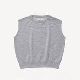 Font view of grey carree sl sweat top on white background, with no models shown.