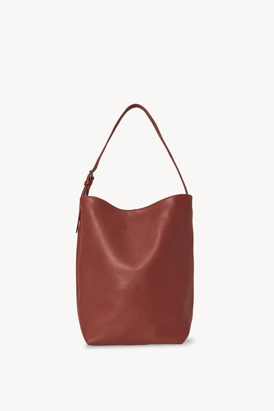 Medium N/S Shoulder Bag in Leather