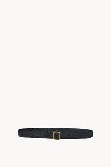 Ava Belt in Raffia - Black
