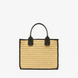 Valextra Soft Tote Raffia Crochet Mini Bag