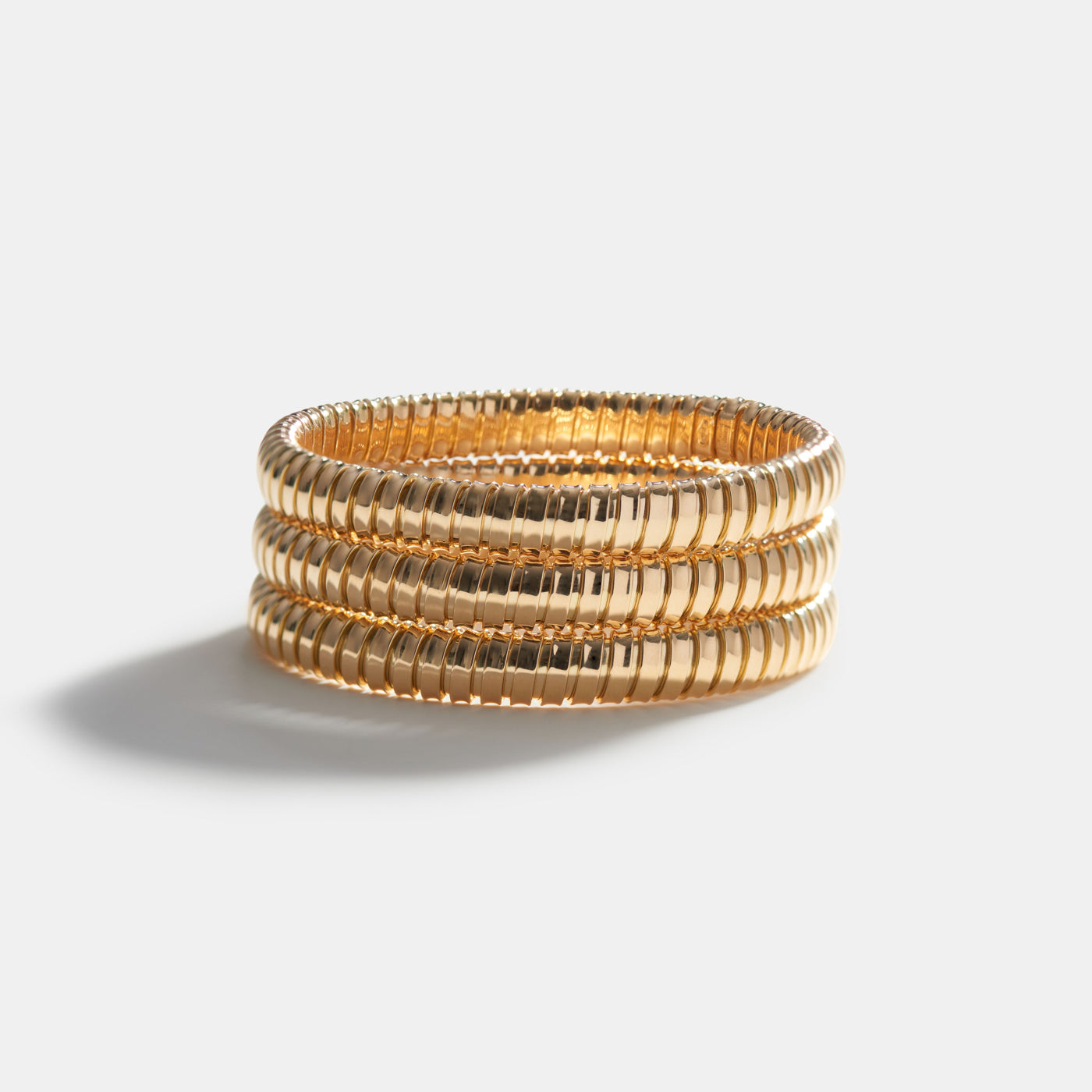 18K Yellow Gold Single Rolling Bracelet