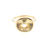 22K Yellow Gold Oval Yellow Sapphire Ring