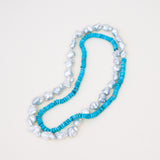Sleeping Beauty Turquoise Heishi and Australian Keshi