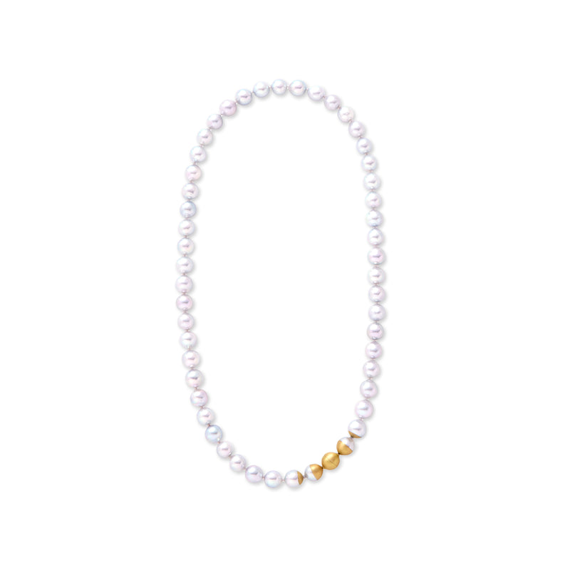Sectional Akoya Pearl Necklace