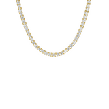 14K Yellow Gold Graduated Tennis Necklace