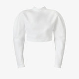 Azzedine Alaia Blanc Cropped Top
