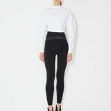 Azzedine Alaia Blanc Cropped Top