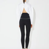 Azzedine Alaia Blanc Cropped Top