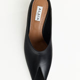 Alaia Leather Low Mule 55