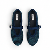 ALAIA La Ballerine Flat Blue Nuit