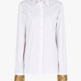 Dries Van Noten Chloris Embroidered Cuff Shirt