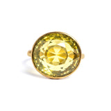 Marie-Hélène De Taillac 22K Yellow Gold Lemon Quartz Princess Ring