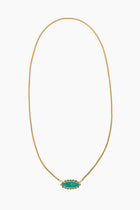 18K Yellow Gold & Opal Blue Lagoon Necklace