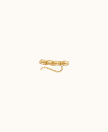18K Yellow Gold Diamond Clique Earrings