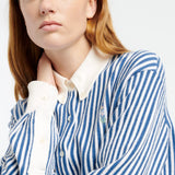 Cashmere and cotton striped shirt