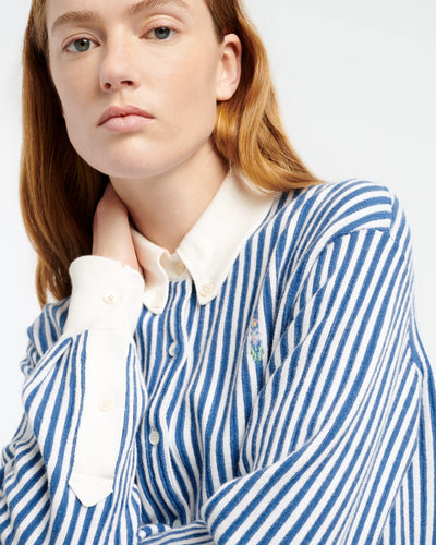 Cashmere and cotton striped shirt