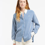 Cashmere and cotton striped shirt