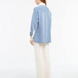 Cashmere and cotton striped shirt