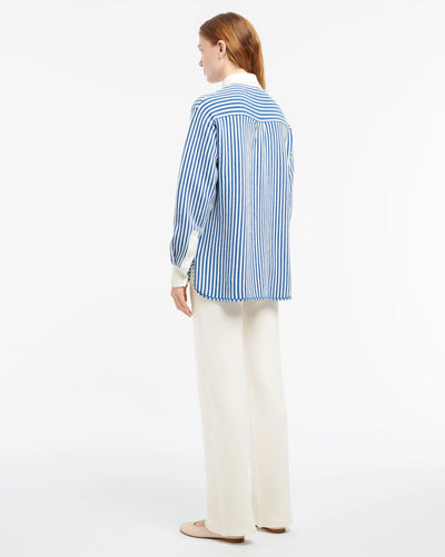 Cashmere and cotton striped shirt