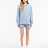 Cashmere and cotton gingham shorts