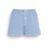 Cashmere and cotton gingham shorts