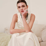 Ileana Makri Cabochon Aquamarine & Brown Diamond Ring