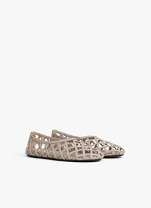 Cage Ballet Flats - Grege